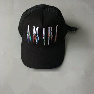 Amiri M.A. Logo Embroidered Baseball Cap White